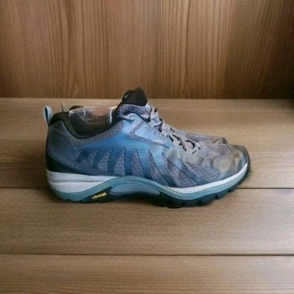 Merrell Siren Edge 3 Hiking Trail Shoes Womens Size 10 Blue‎ Gray